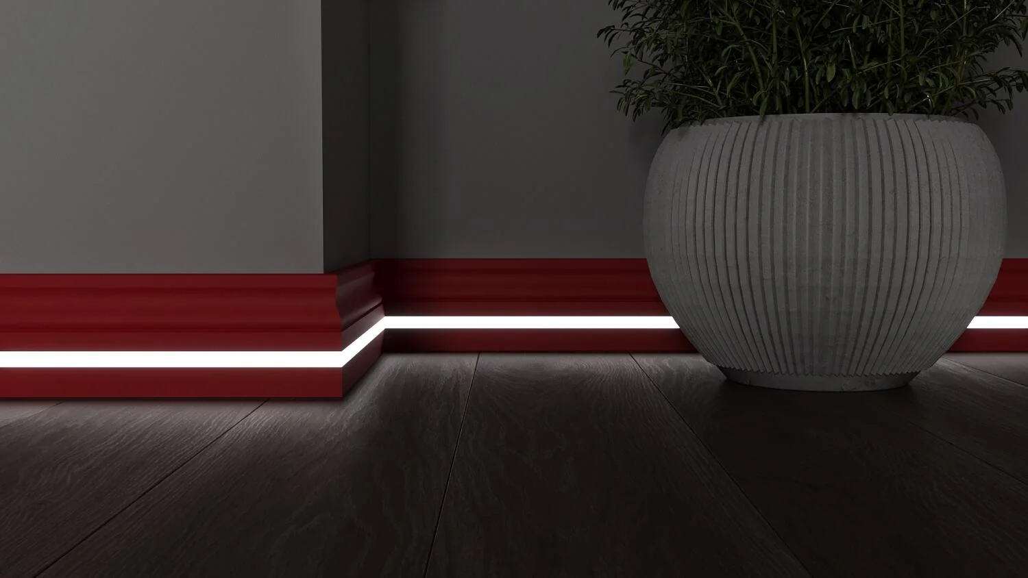 Плинтус с LED подсветкой Луизиана