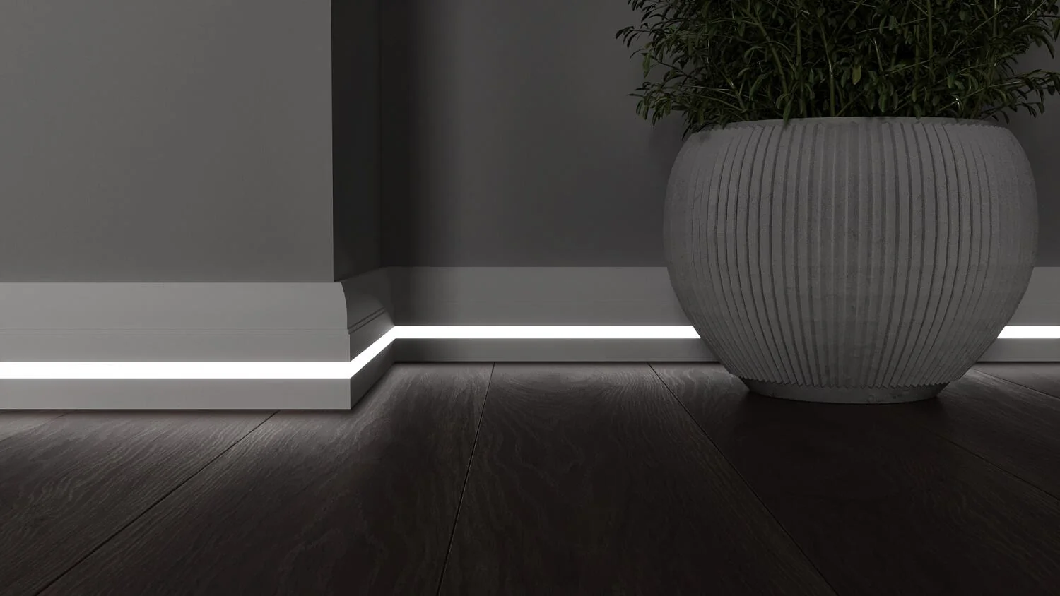 Плинтус с LED подсветкой Оклахома