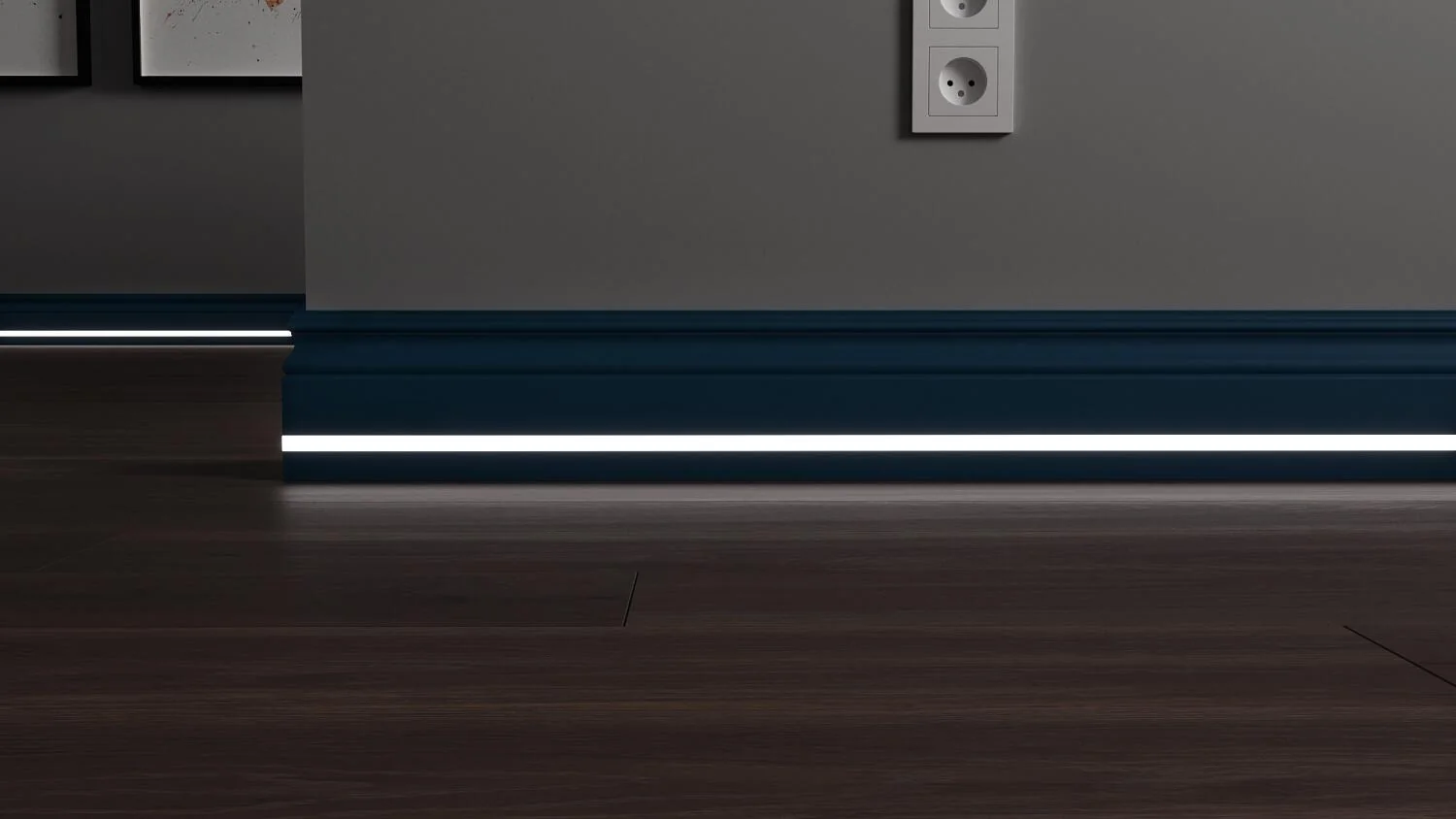 Плинтус с LED подсветкой Айдахо