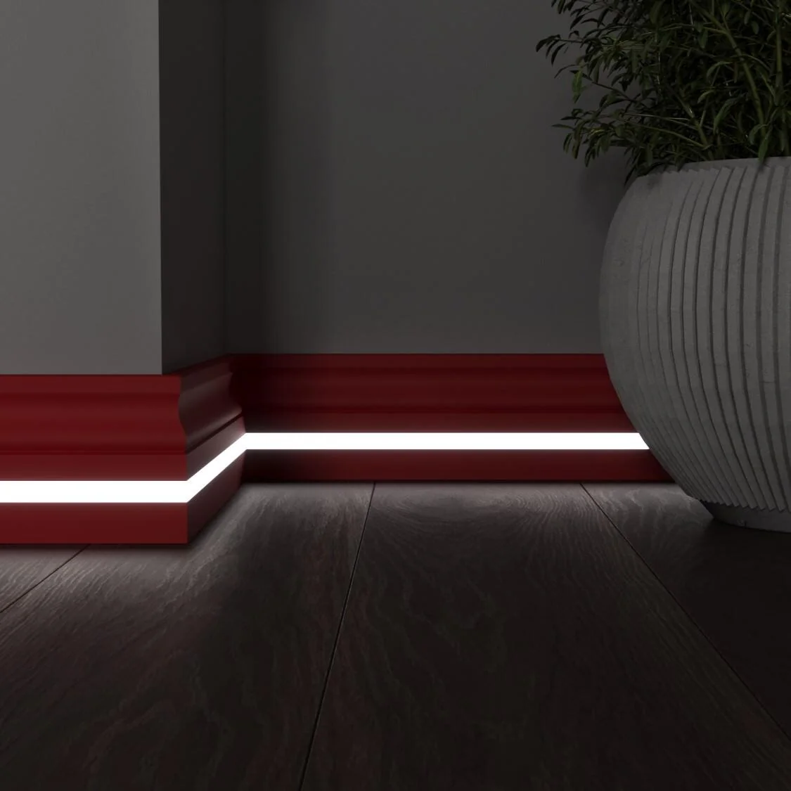 Плинтус с LED подсветкой Луизиана
