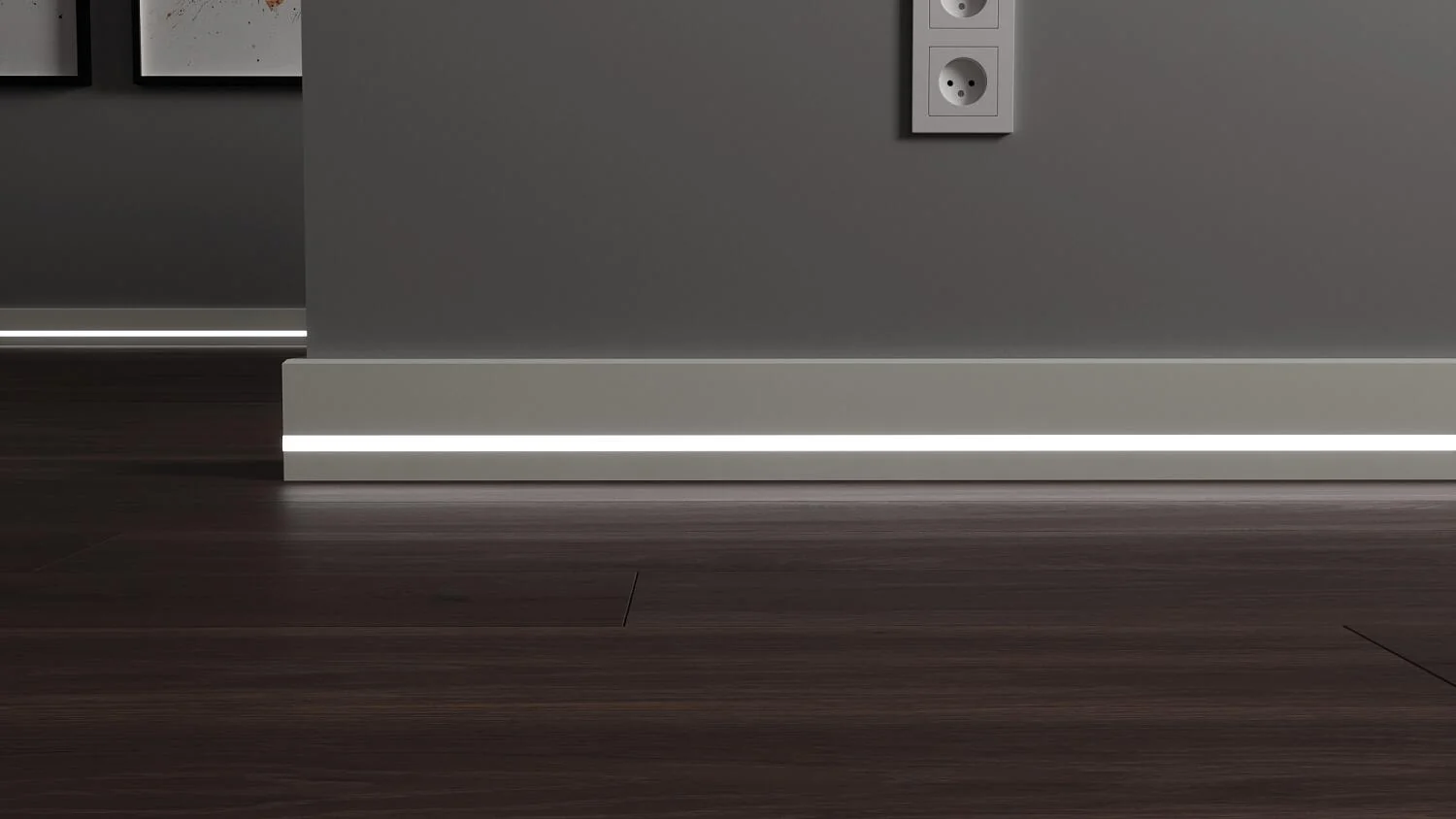 Плинтус с LED подсветкой Орегон
