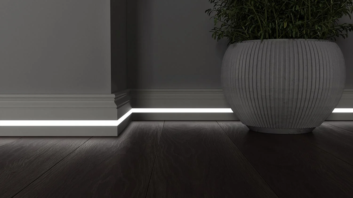 Плинтус с LED подсветкой Джорджия