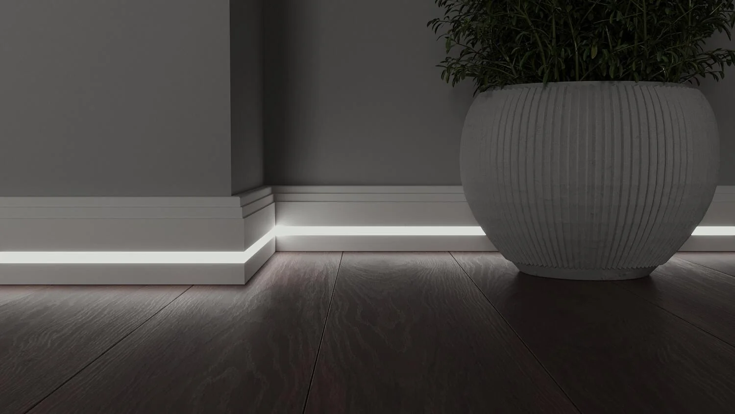 Плинтус с LED подсветкой Аризона