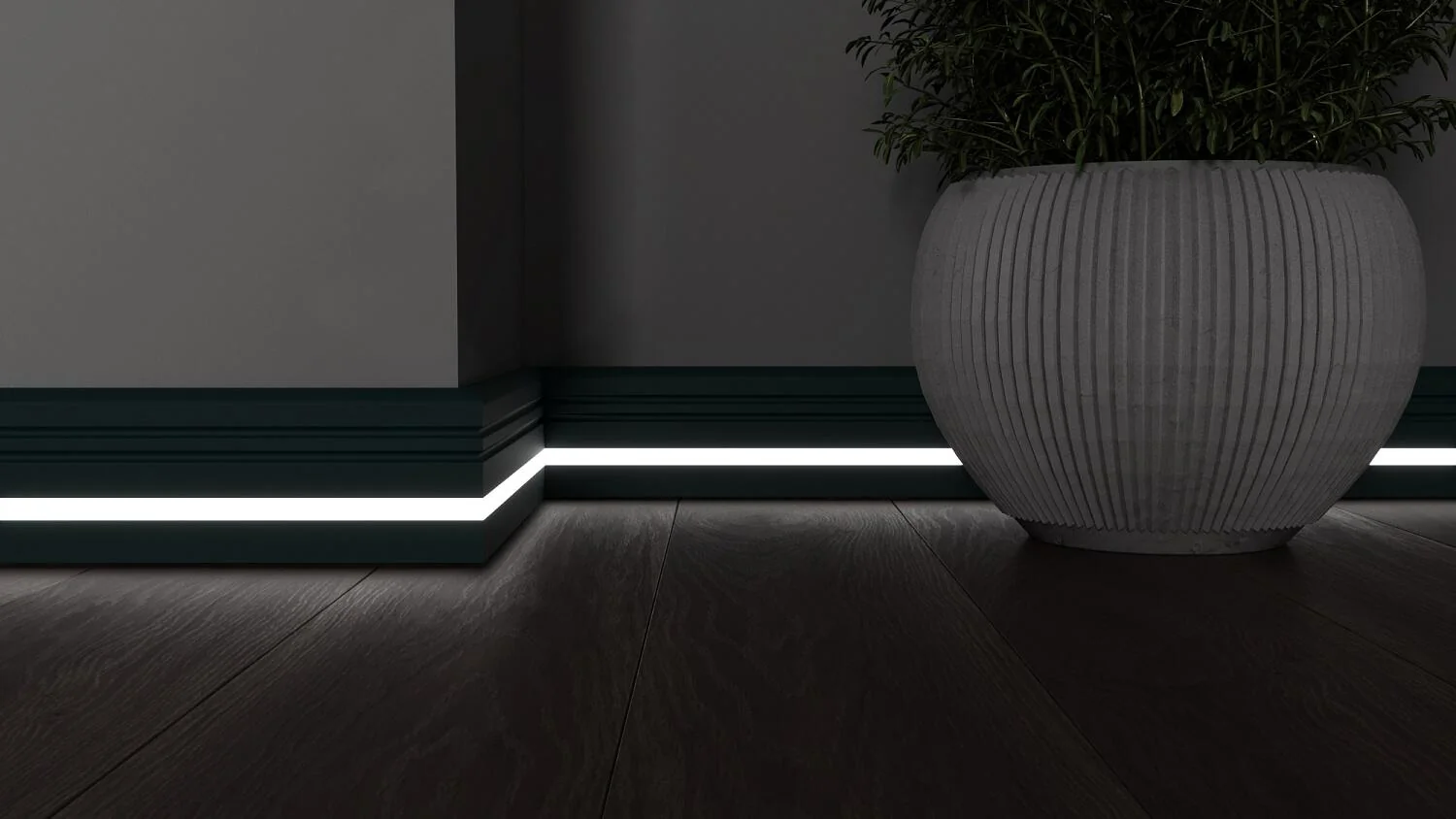 Плинтус с LED подсветкой Мичиган