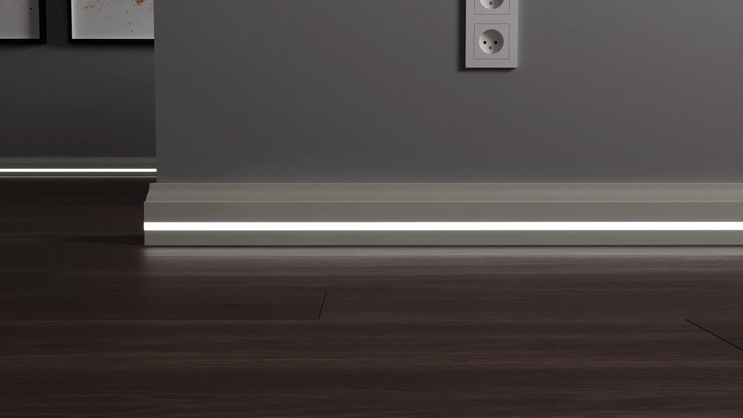 Плинтус с LED подсветкой Миссури