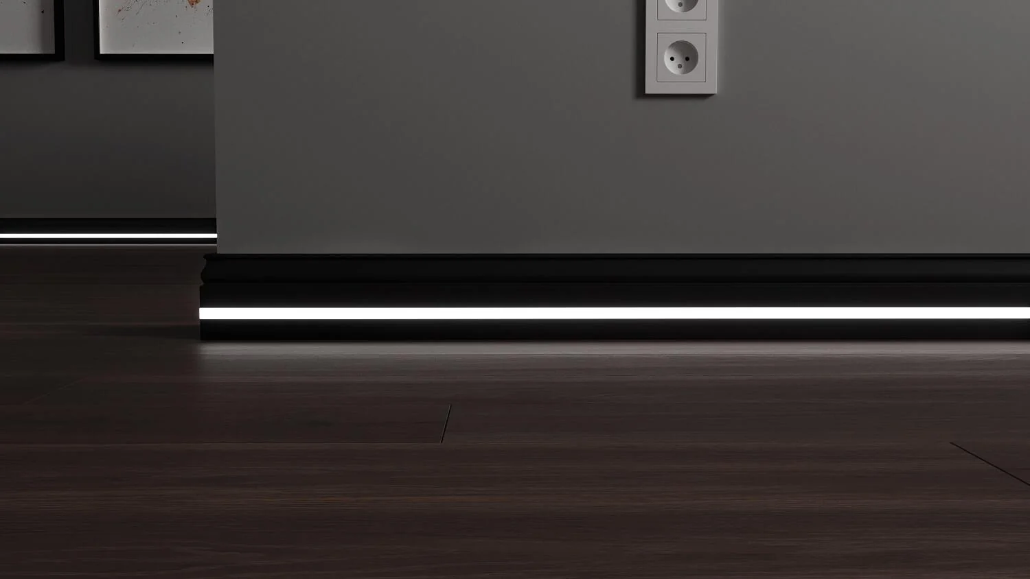 Плинтус с LED подсветкой Флорида