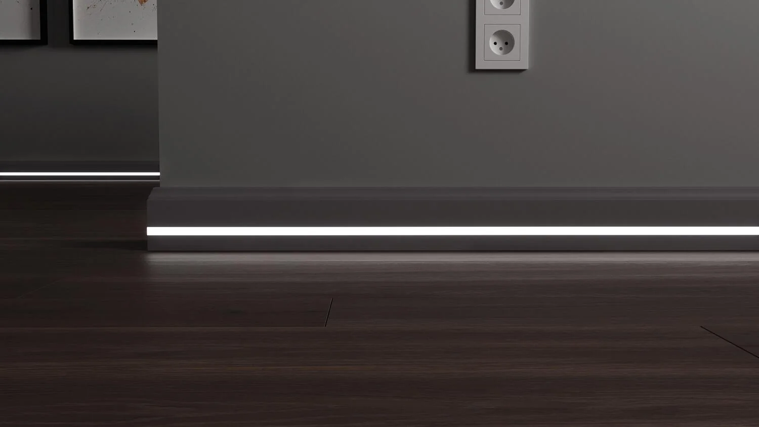 Плинтус с LED подсветкой Индиана