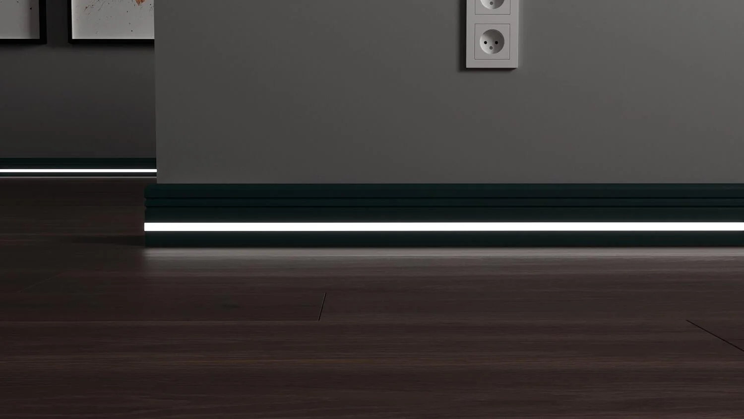 Плинтус с LED подсветкой Мичиган