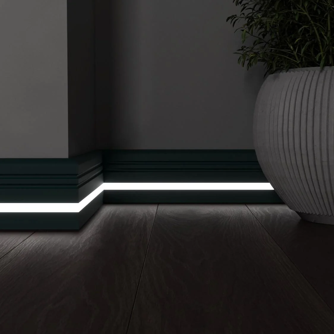 Плинтус с LED подсветкой Мичиган