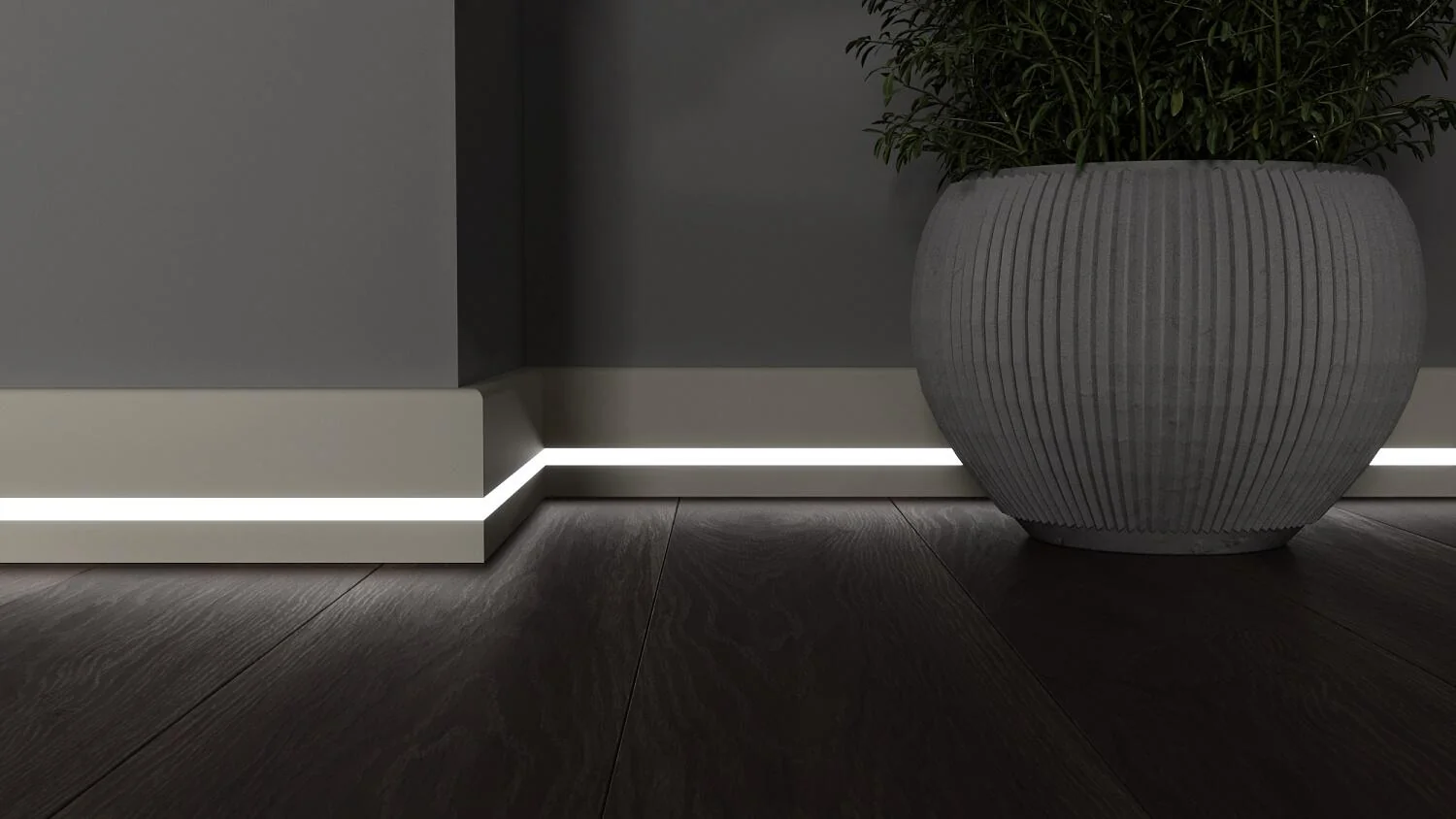 Плинтус с LED подсветкой Техас
