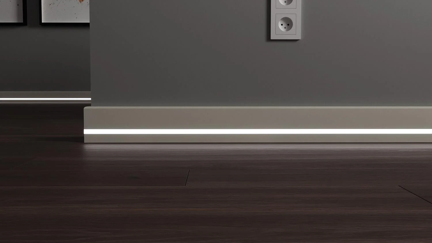 Плинтус с LED подсветкой Техас