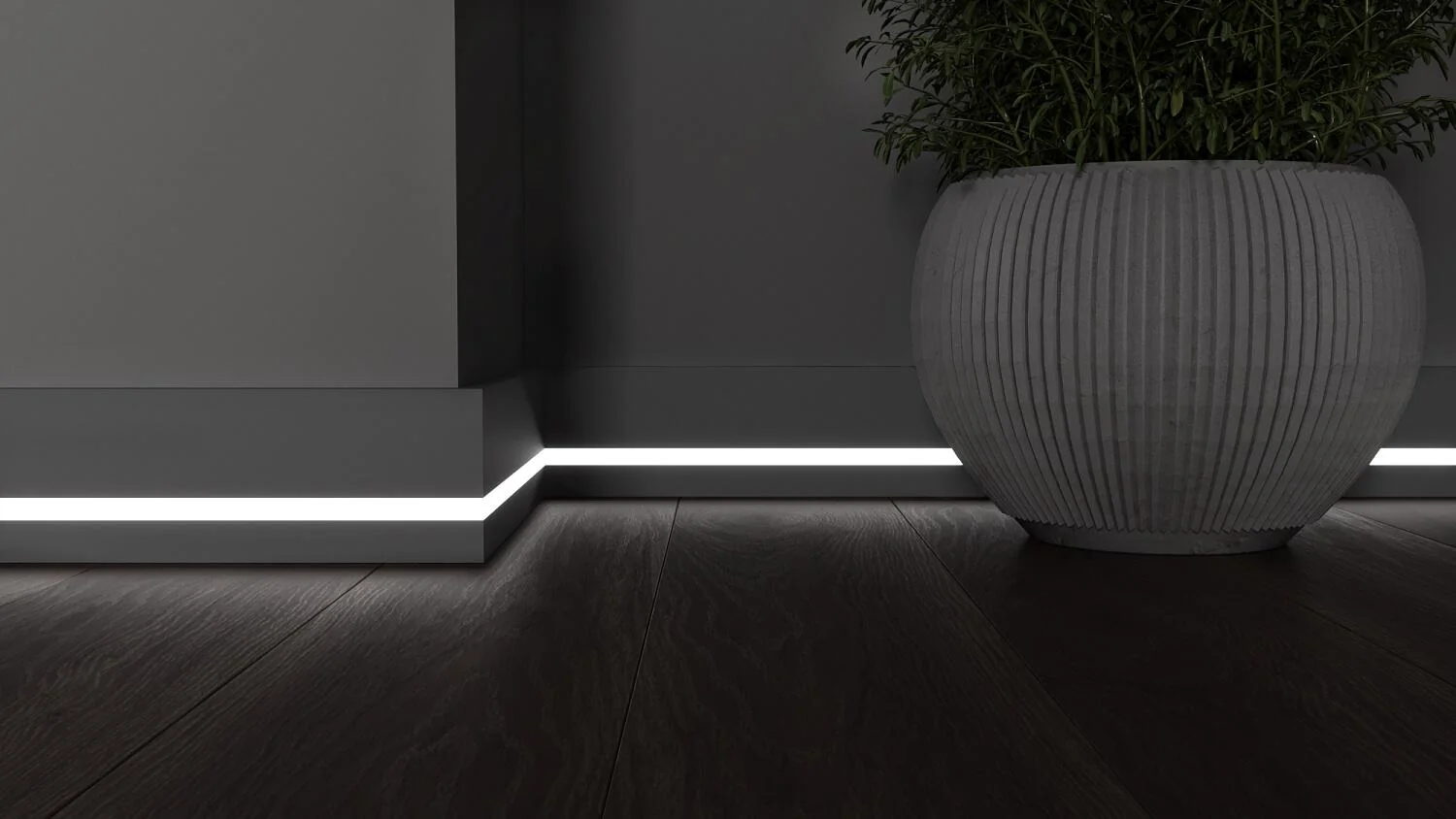 Плинтус с LED подсветкой Висконсин