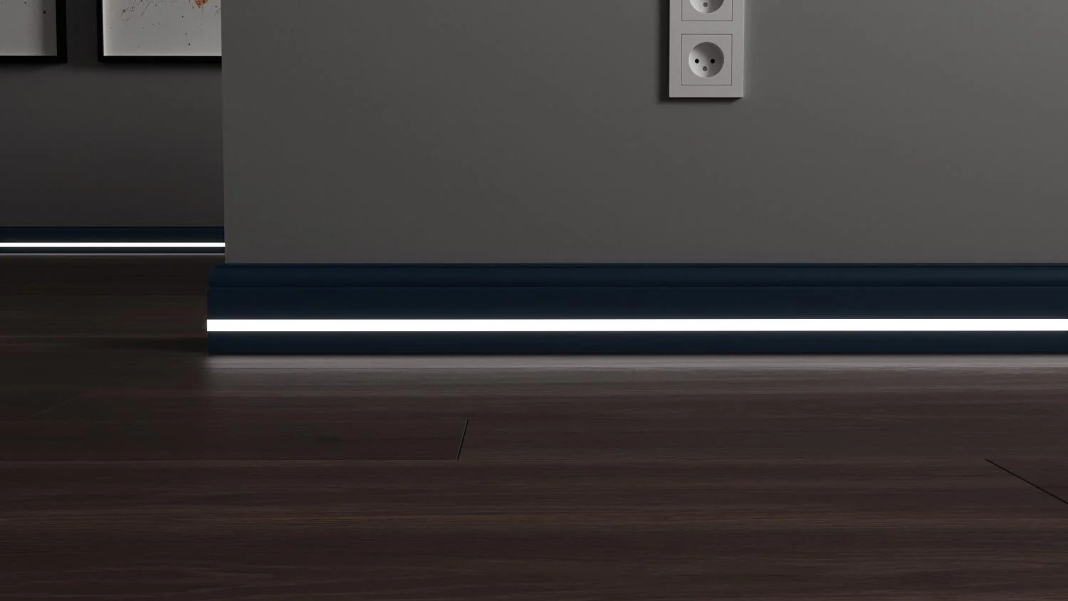 Плинтус с LED подсветкой Вашингтон