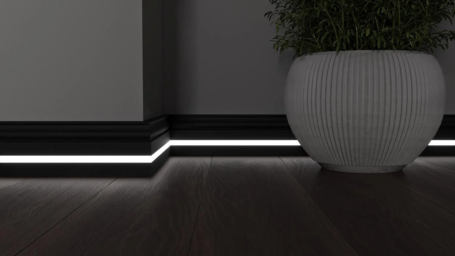 Плинтус с LED подсветкой Флорида