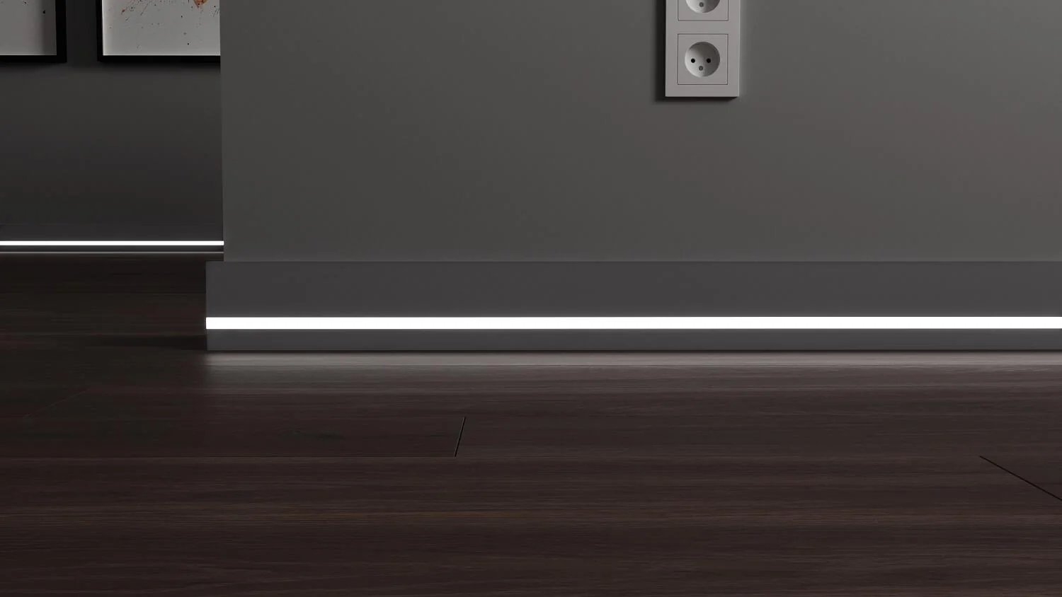 Плинтус с LED подсветкой Висконсин