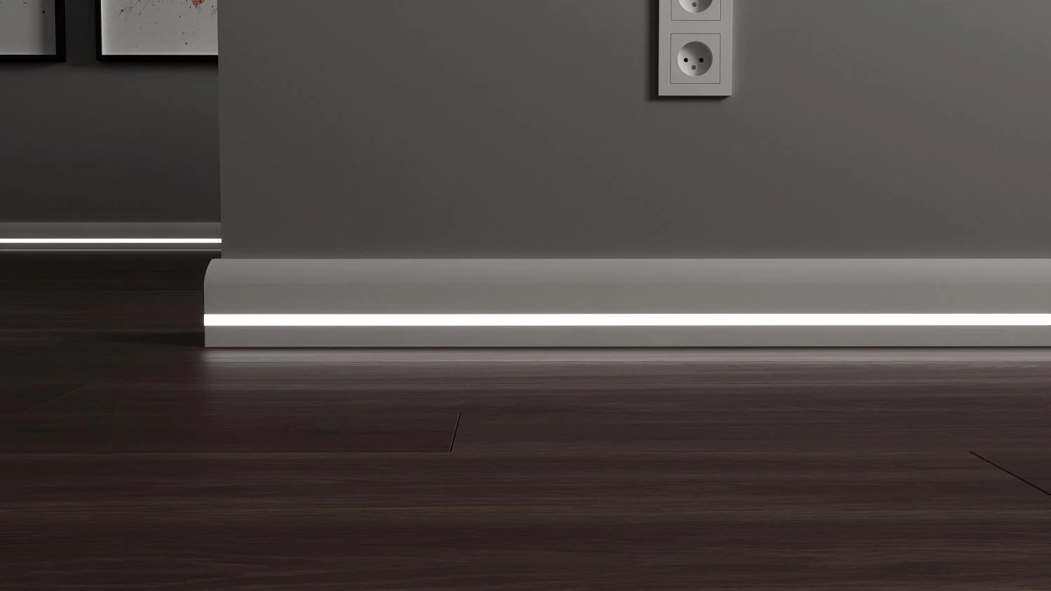 Плинтус с LED подсветкой Мериленд