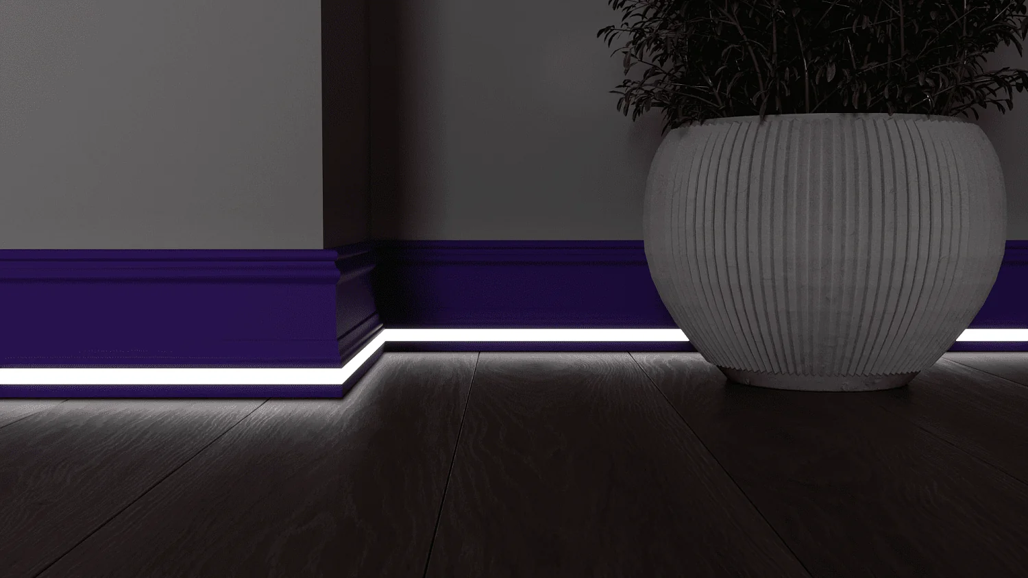 Плинтус с LED подсветкой Колорадо