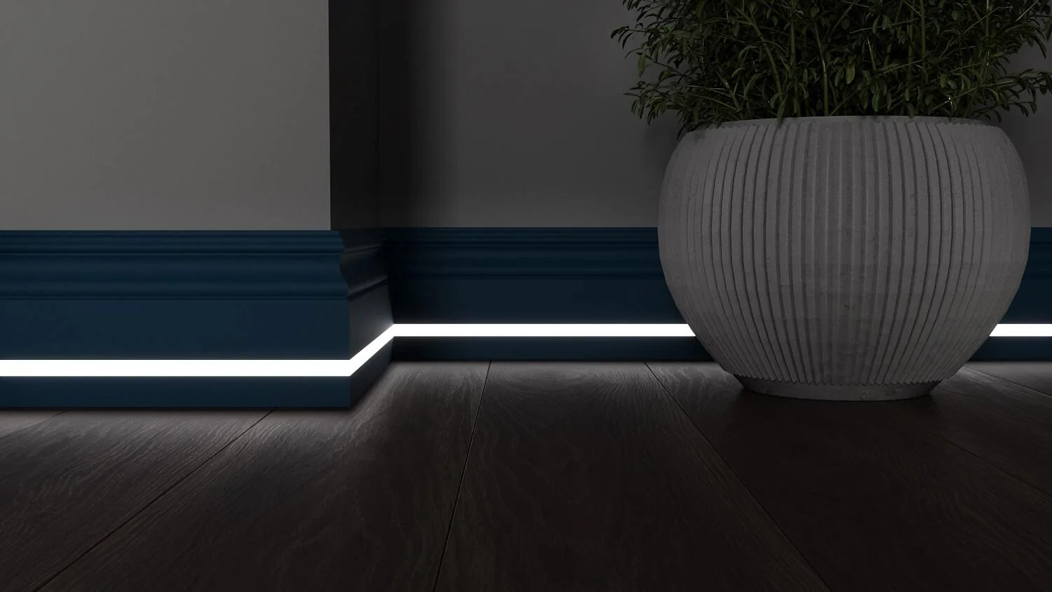 Плинтус с LED подсветкой Айдахо