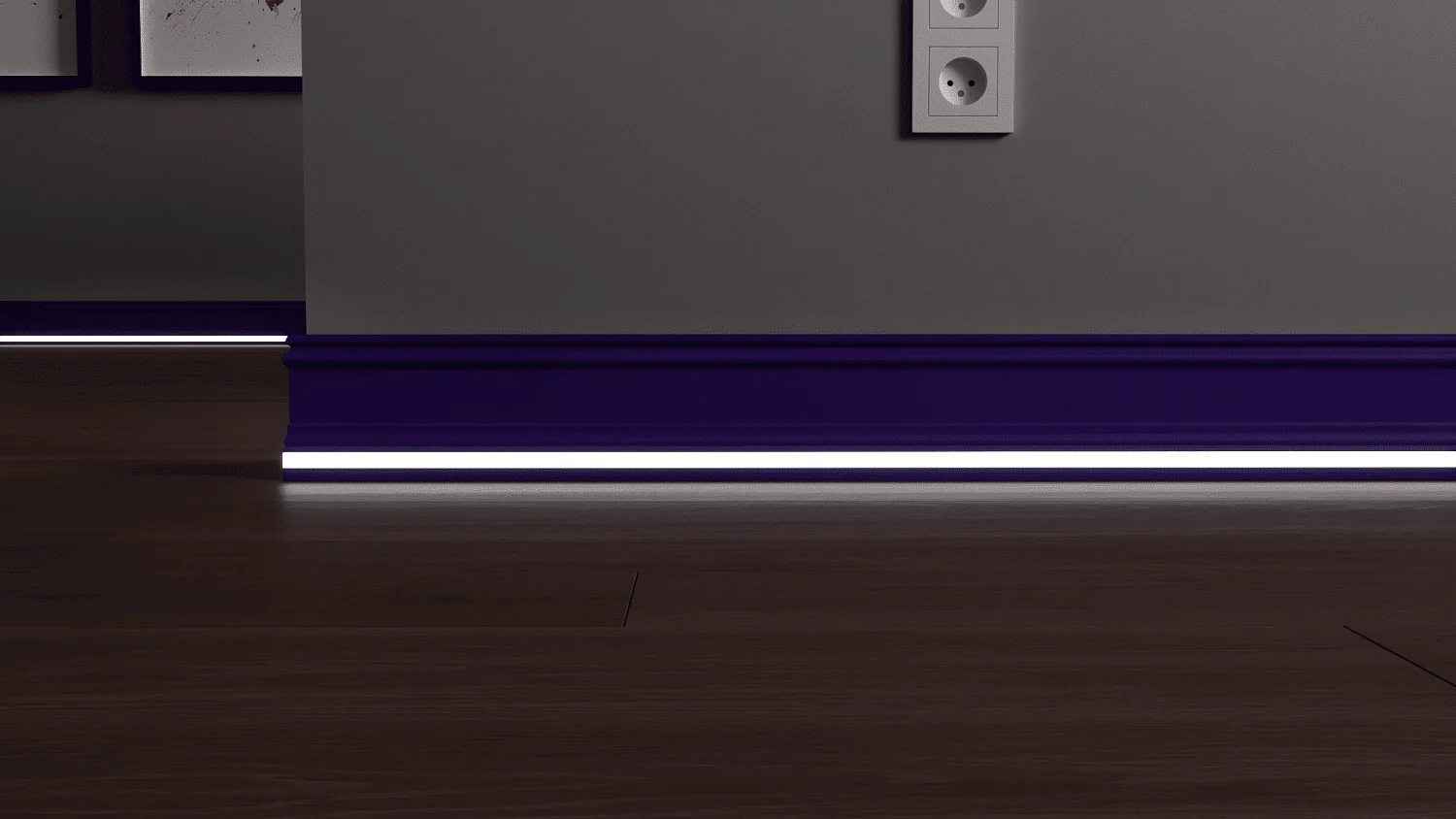 Плинтус с LED подсветкой Колорадо