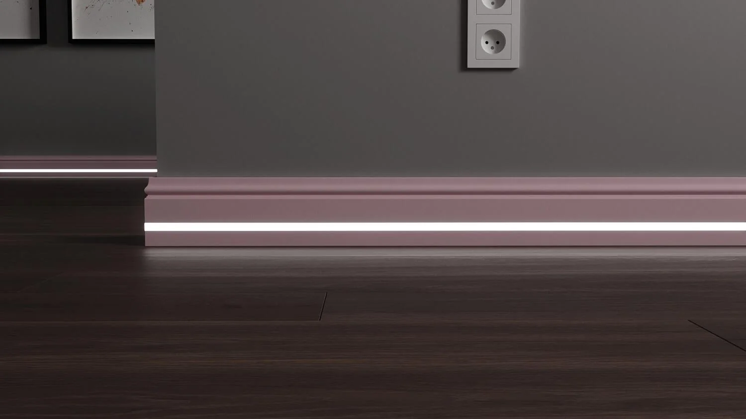 Плинтус с LED подсветкой Теннесси