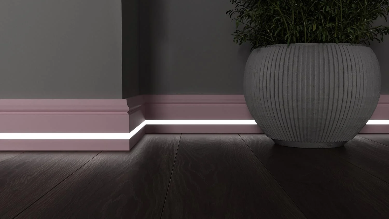 Плинтус с LED подсветкой Теннесси