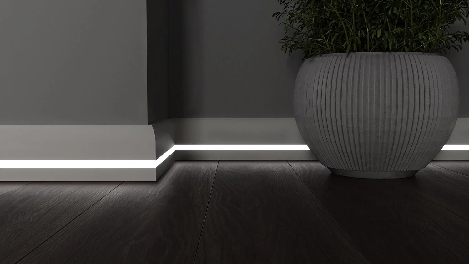 Плинтус с LED подсветкой Мериленд