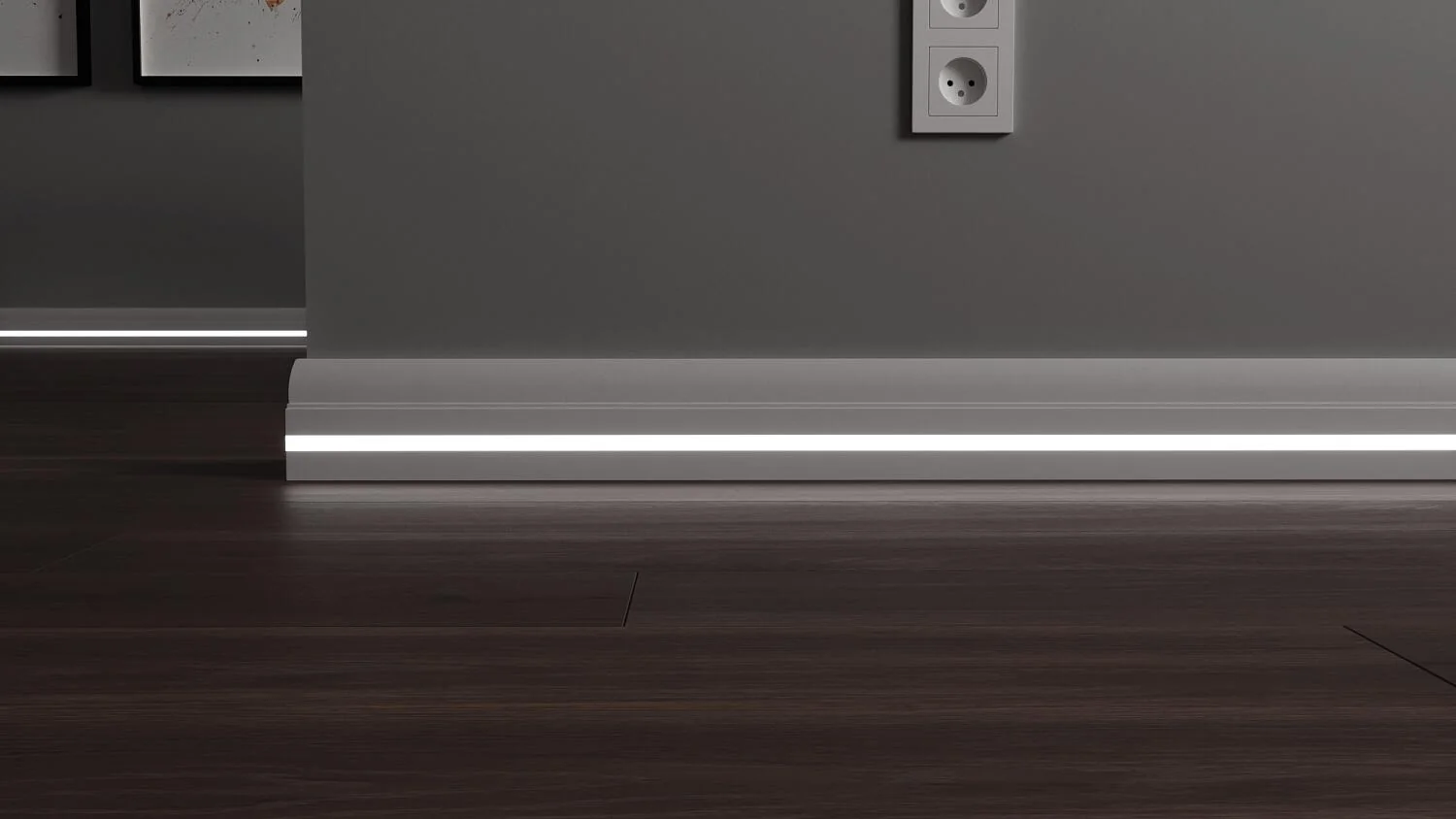 Плинтус с LED подсветкой Оклахома