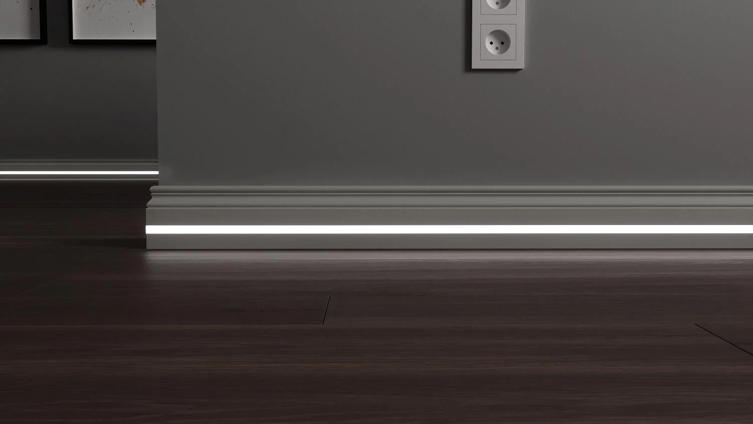 Плинтус с LED подсветкой Джорджия