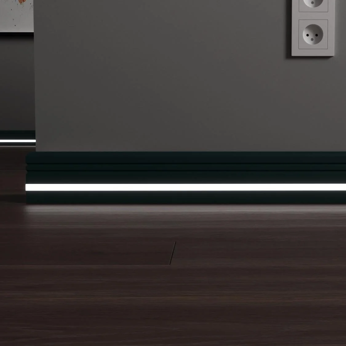 Плинтус с LED подсветкой Мичиган